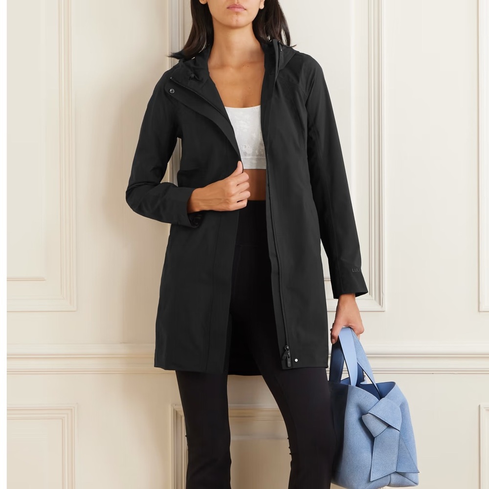 lululemon rain rebel waterproof jacket black